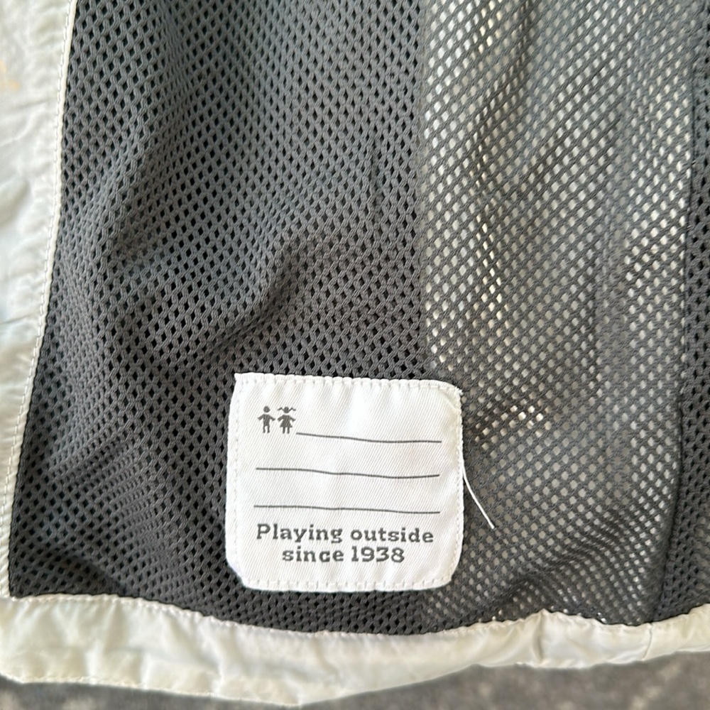 COLUMBIA Silver Gray Waterproof Hooded Jacket Kids M EUC - Picture 9 of 16